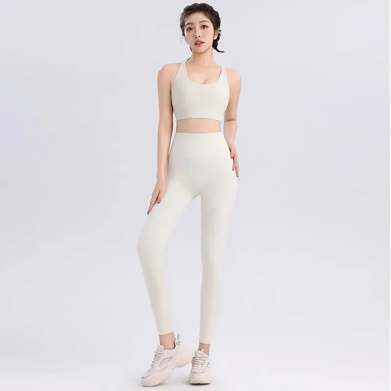 Women Breathable Yoga Set 2pcs Sport Suit Gym wear