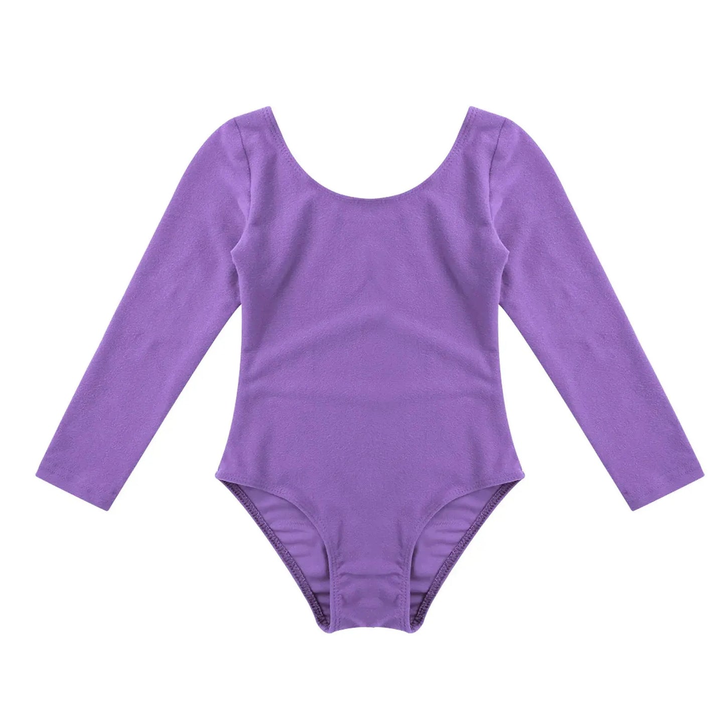 Kids Girls Long Sleeve Ballet Leotards Dance