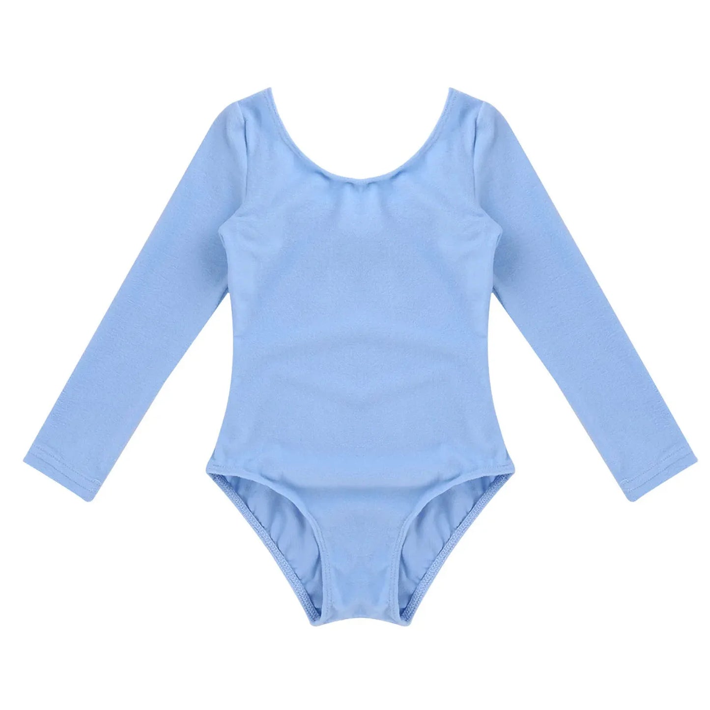 Kids Girls Long Sleeve Ballet Leotards Dance