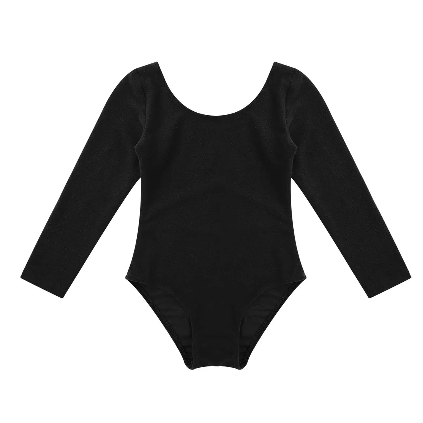 Kids Girls Long Sleeve Ballet Leotards Dance