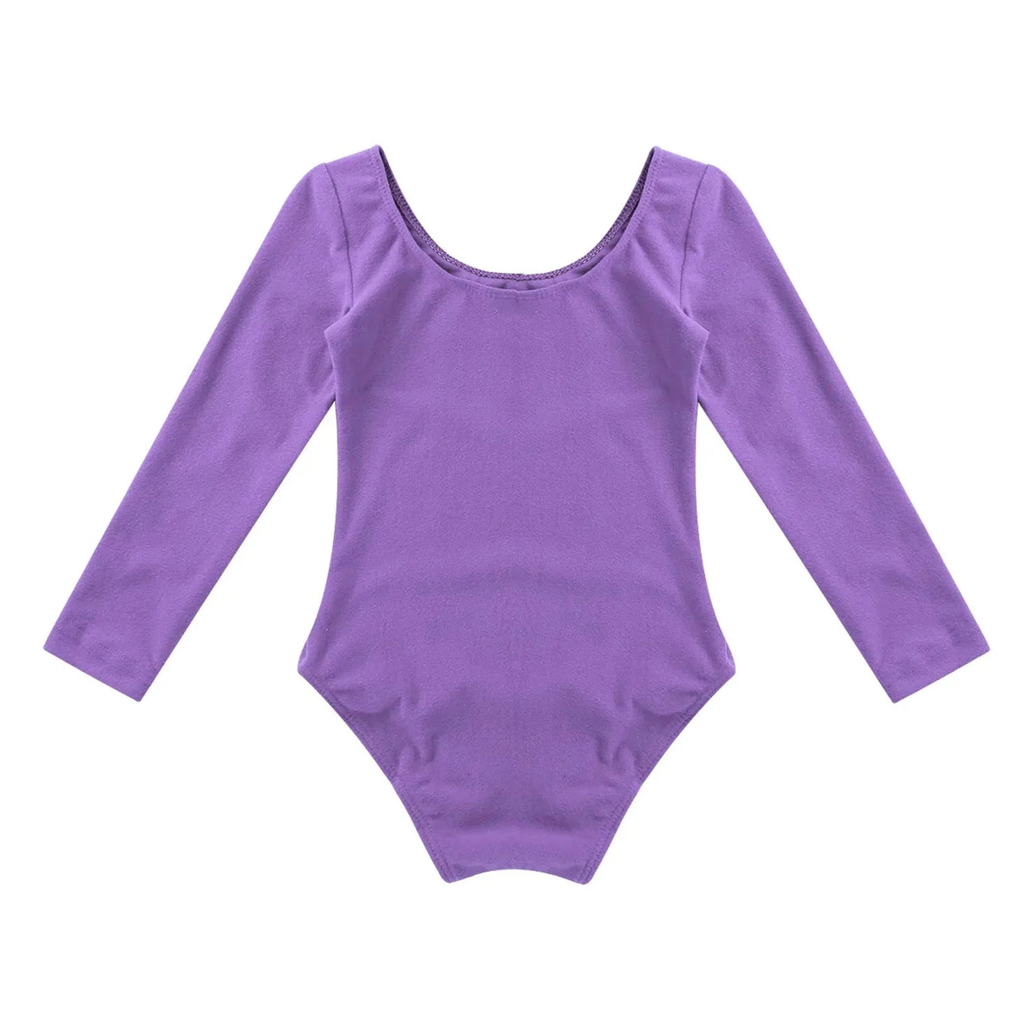 Kids Girls Long Sleeve Ballet Leotards Dance